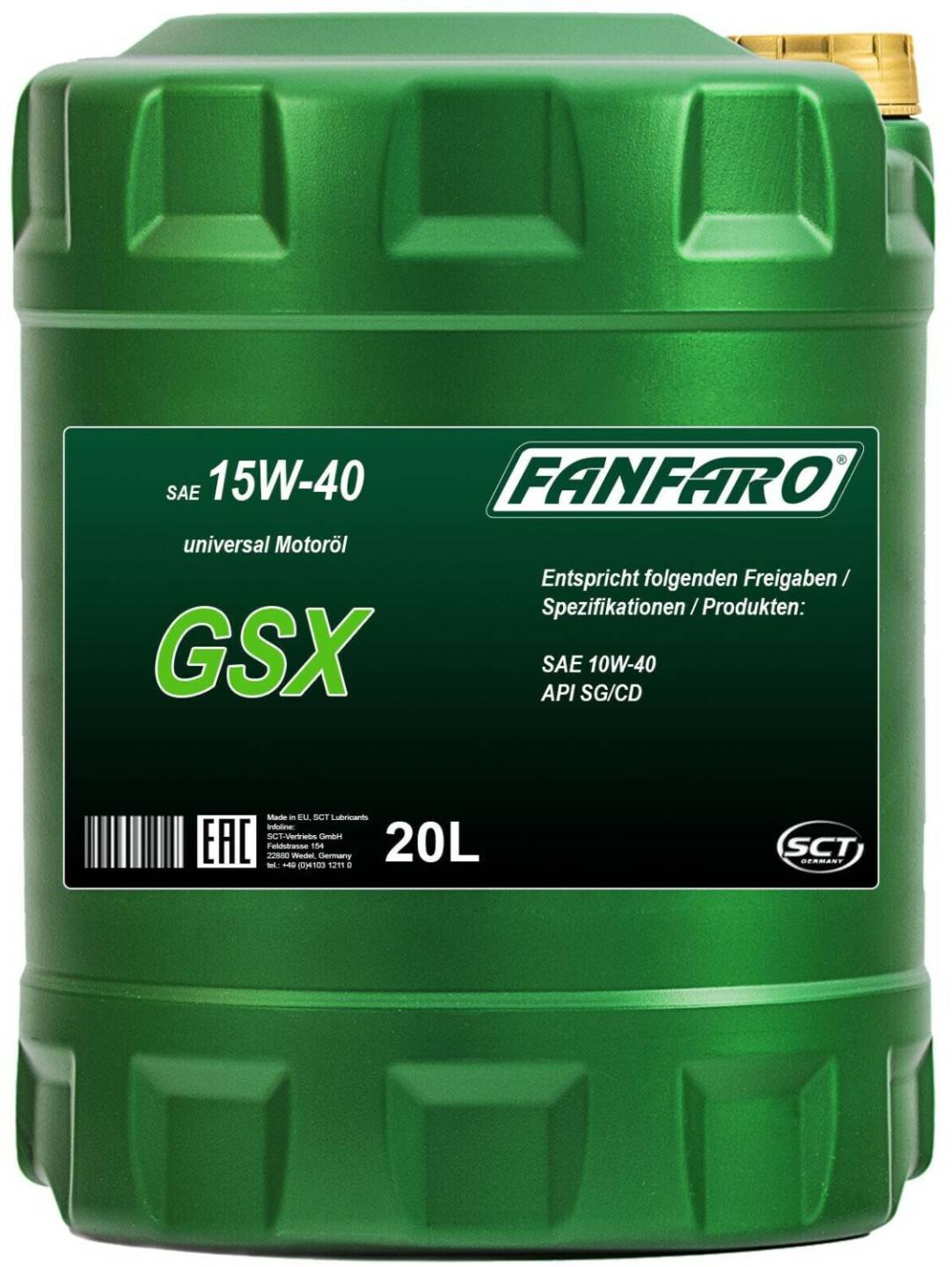 Fanfaro GSX SAE 15W-40 ford Fanfaro GSX SAE 15W-4020l