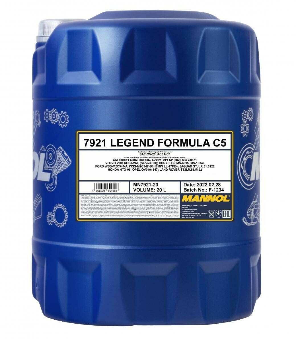 ford Mannol Legend Formula C5 0W-2020 l Mannol Legend Formula C5 0W-20