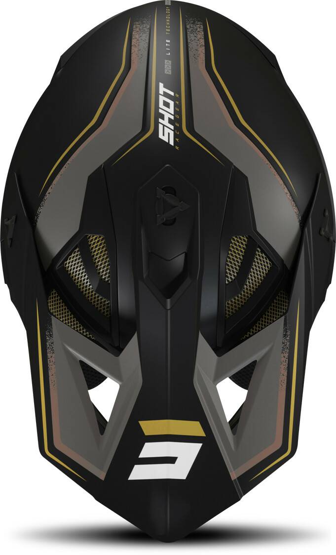 ford Shot Lite Prism Motocross HelmetBlack/Gold Shot Lite Prism Motocross Helmet