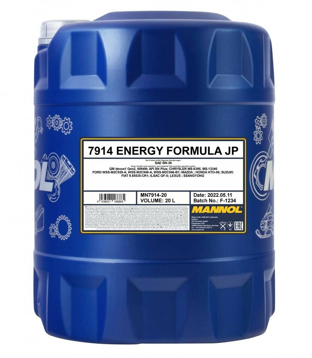 Mannol Energy Fomula JP 5W-30 ford Mannol Energy Fomula JP 5W-3020 l